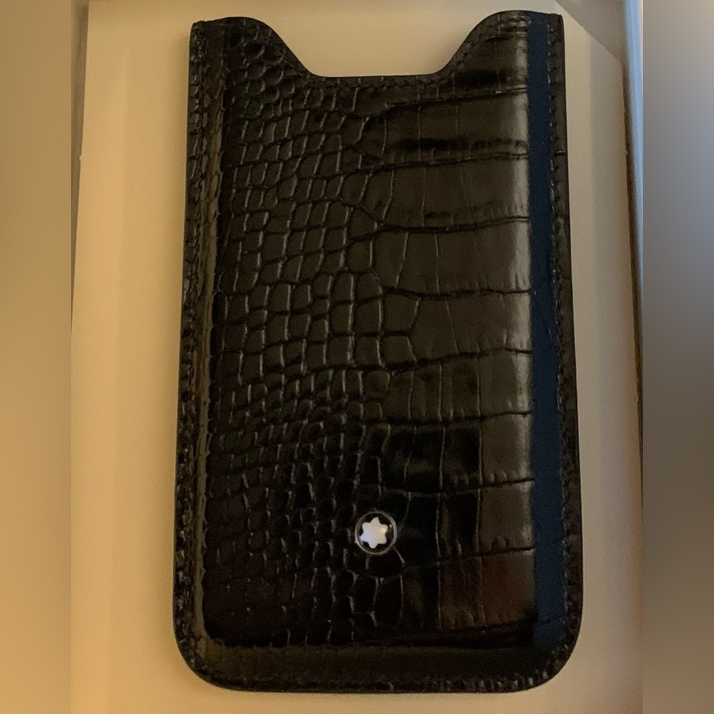 Montblanc iPhone 4/4S hold Meisterstuck Selection Leather NEW with original Box